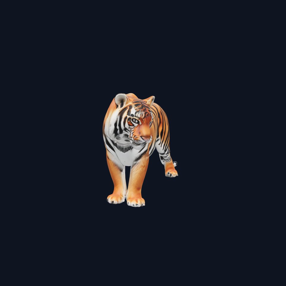 Realistic Bengal Tiger 3D Model High Detail