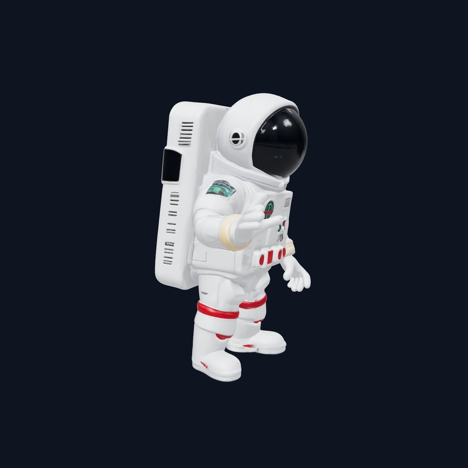Astronaut Character Cartoon Style 3D Model