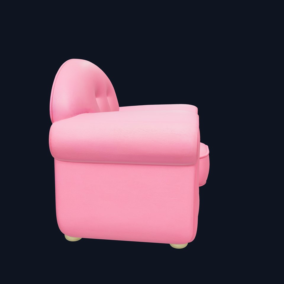 Cartoon Reading Armchair with Bright Colors