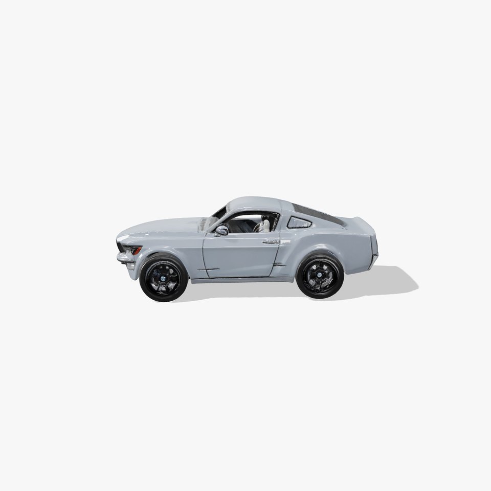 Classic Mustang Car 3D Model with Wild Spirit