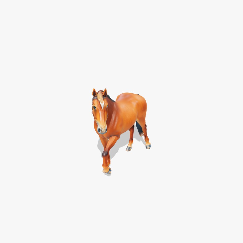 Bay Tennessee Walker Horse 3D Model