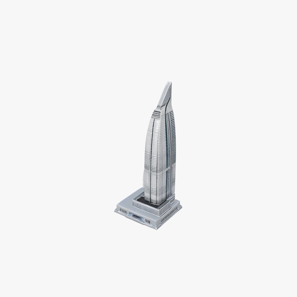 Futuristic Skyscraper Architectural Model