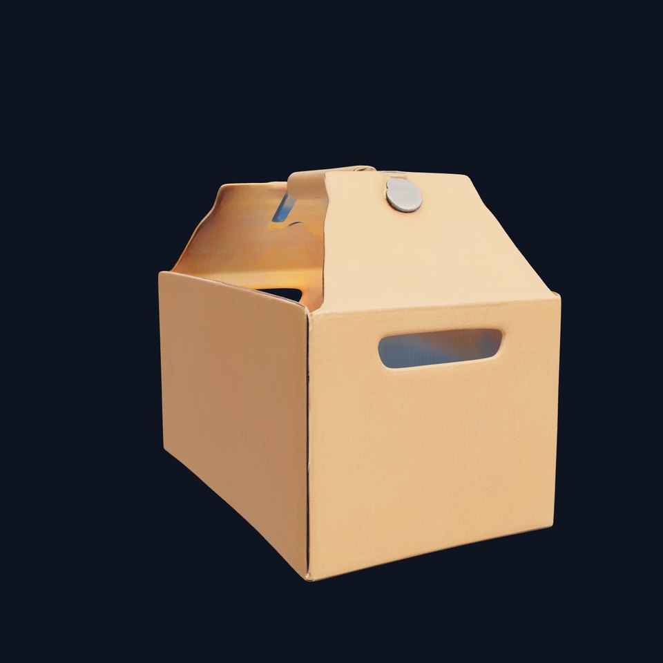 Cardboard Box with Handle and Lid Design for Organization Solutions