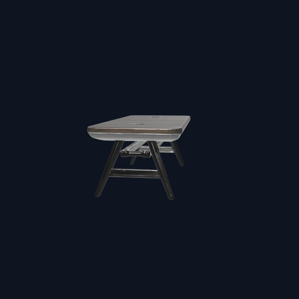 Sleek Security Table with Smooth Grain Texture