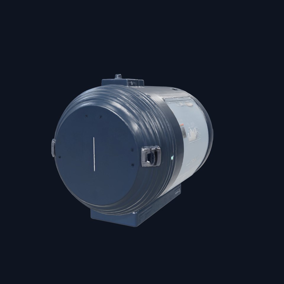 Black Cryogenic Capsule with Fogged Glass and Interface Modules