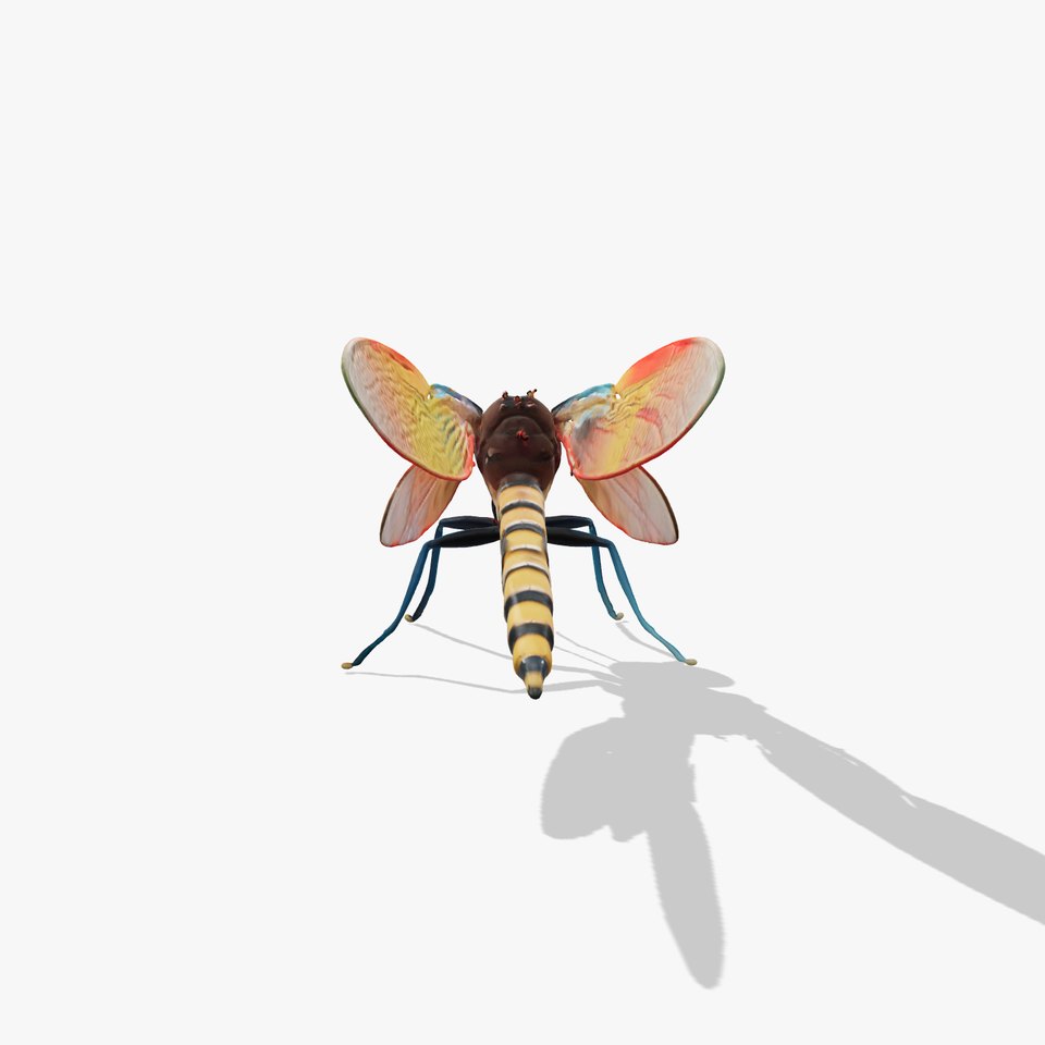 Cybernetic Dragonfly with Photonic Wings