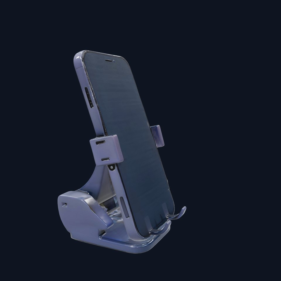 Mechanical Phone Holder with Wireless Charging Functionality