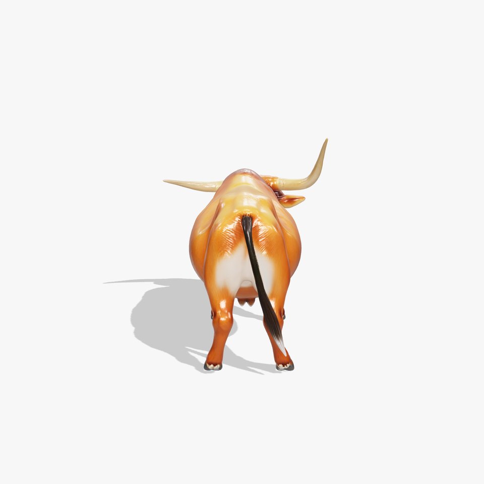 Texas Longhorn Bull with Iconic Large Horns