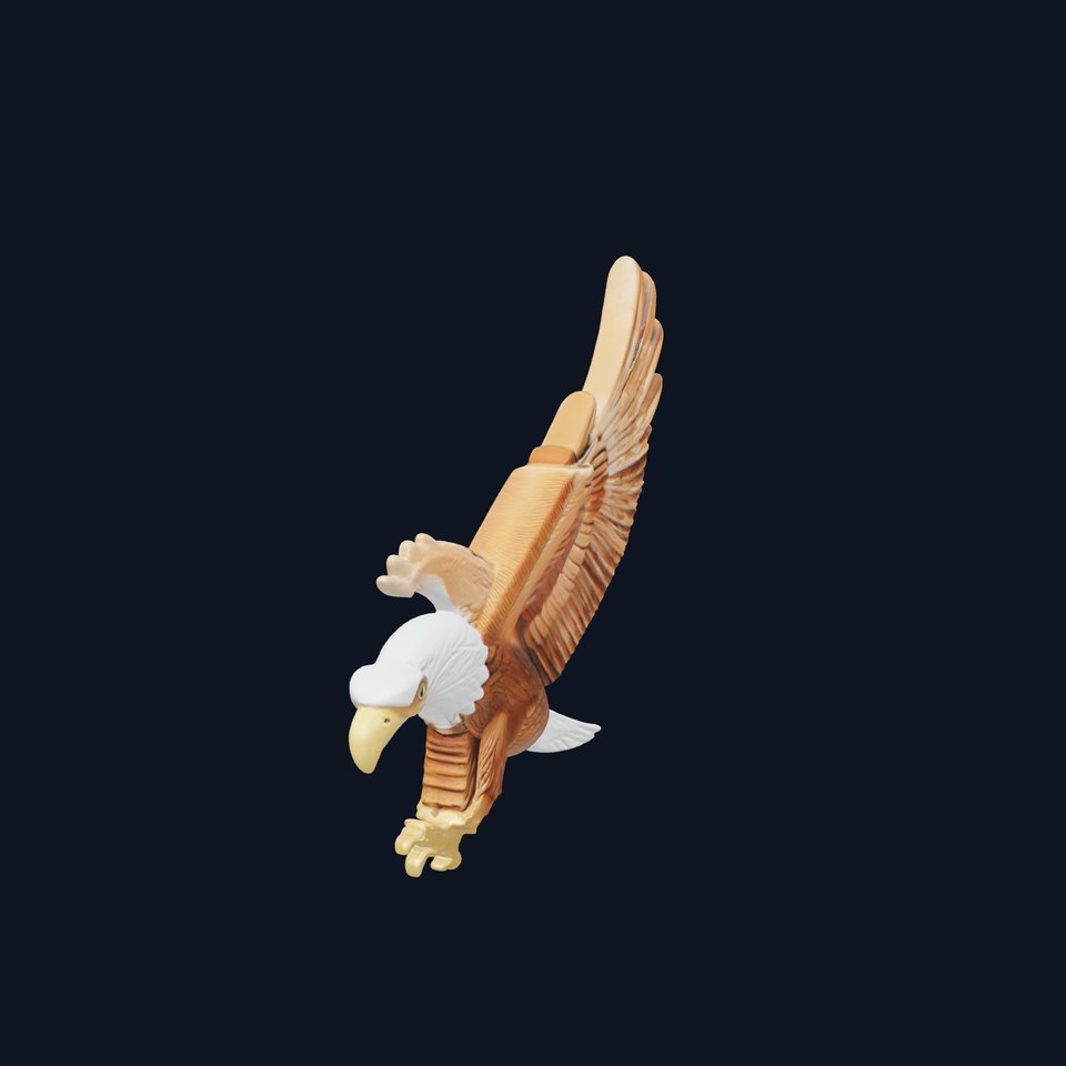 Majestic Eagle in Flight Statue Symbolizing Freedom and Majesty