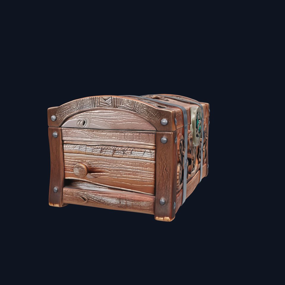 Celtic Treasure Chest with Intricate Knotwork Carvings