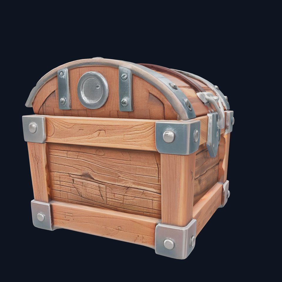 Treasure Chest Rustic Wood and Metal Design