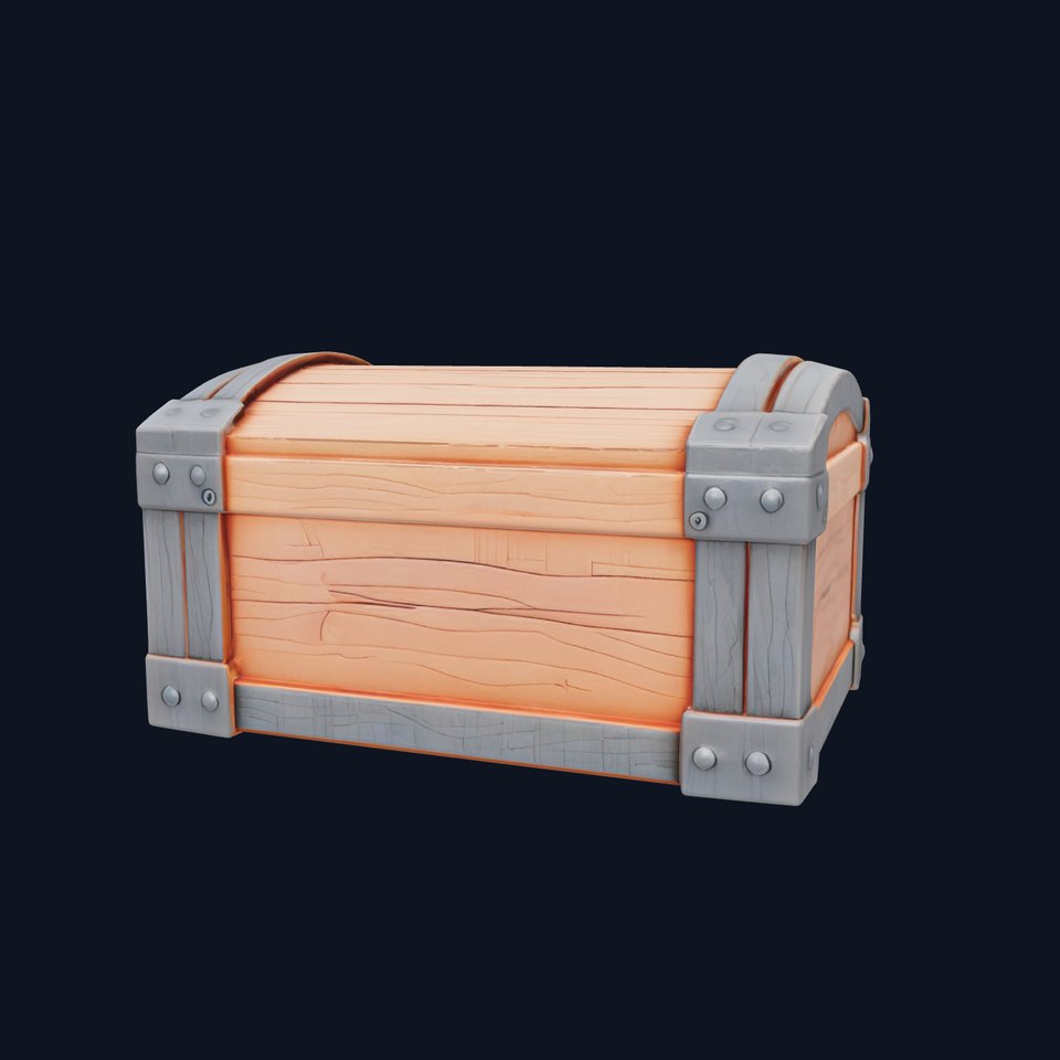 Treasure Chest Game Asset Model
