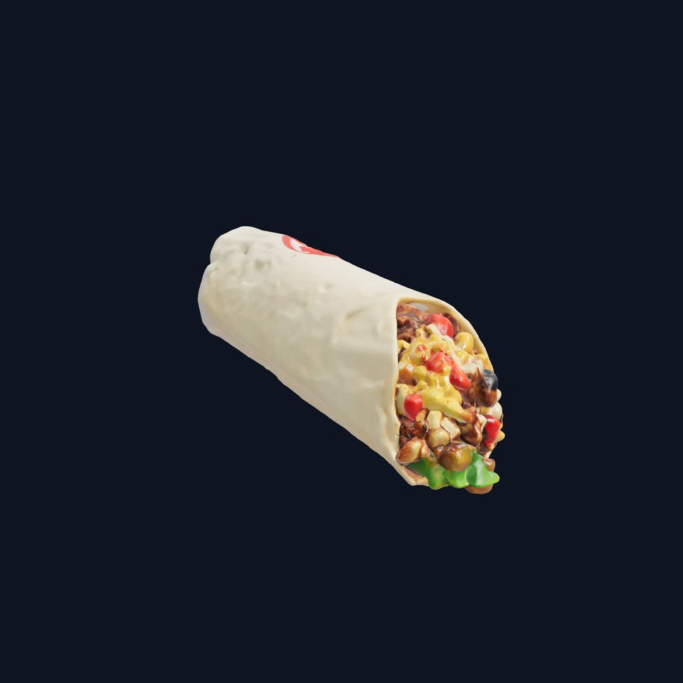 Beef Burrito 3D Realistic Food Model Pack