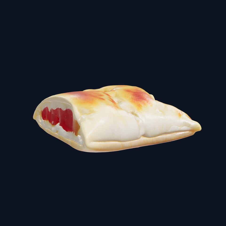 Pepperoni Cheese Pizza Pocket 3D model pack