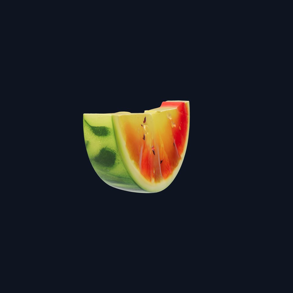 Vibrant Fruity Slice Abstract Design model pack