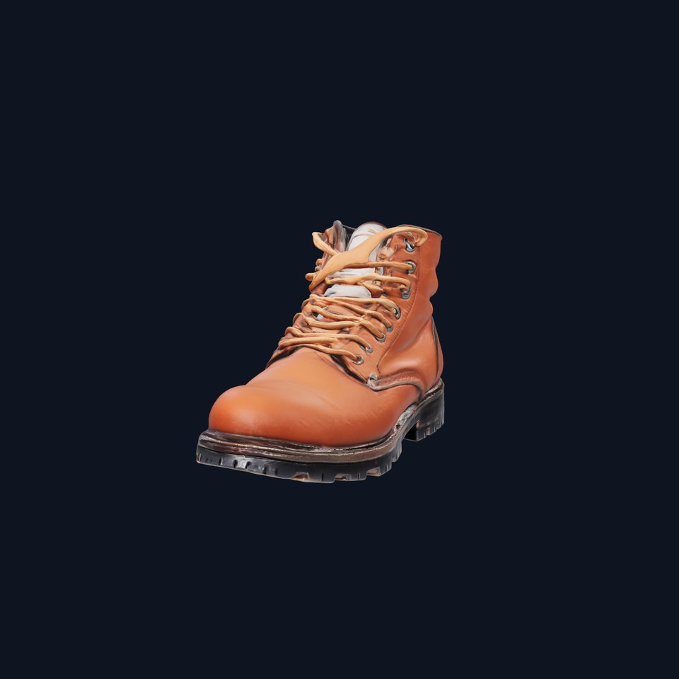 Rugged Military Leather Boots model pack