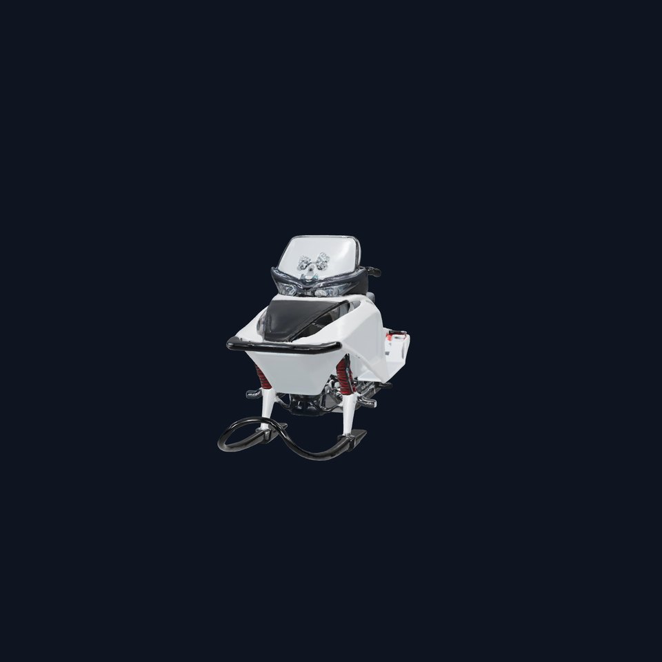 Futuristic Snow Sled model pack featuring Aerodynamic Frame and Innovative Steering viewer poster