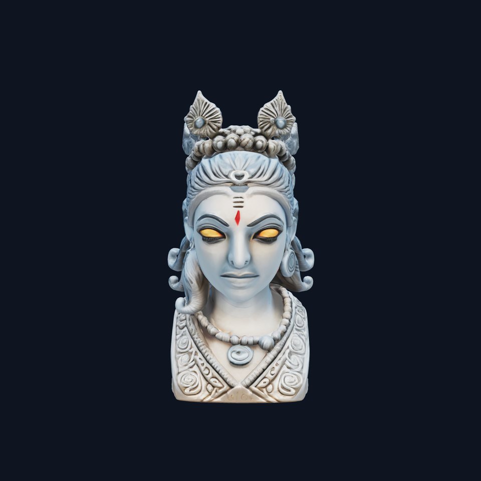 Mystical Kali Statuette with Glowing Eyes model pack viewer poster