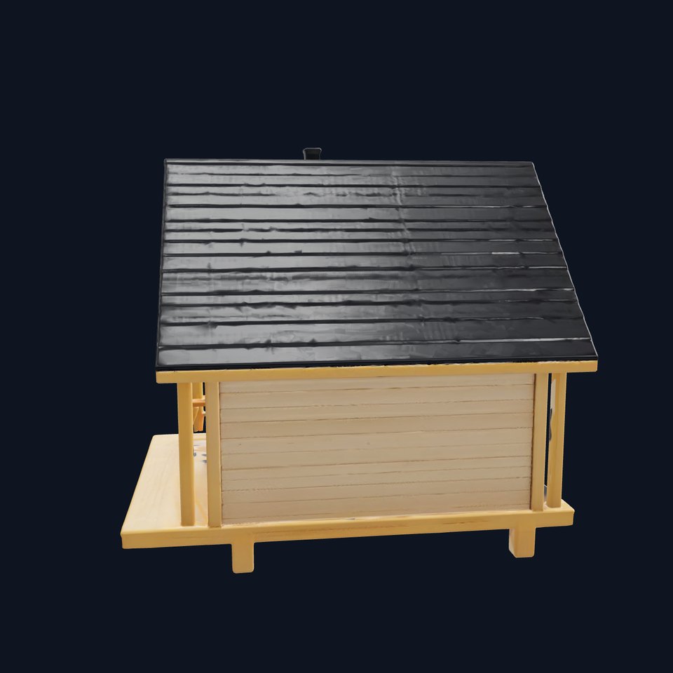 Scandinavian A-Frame Cabin with Loft model pack viewer poster