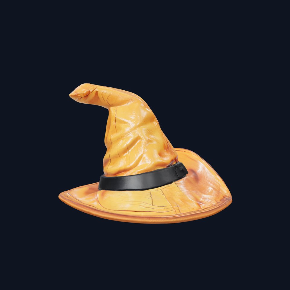 Vintage Witch Hat 3D model pack