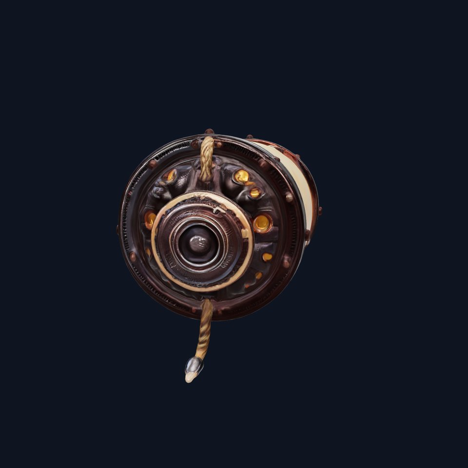 Stylized Glowing Fantasy Drum model pack