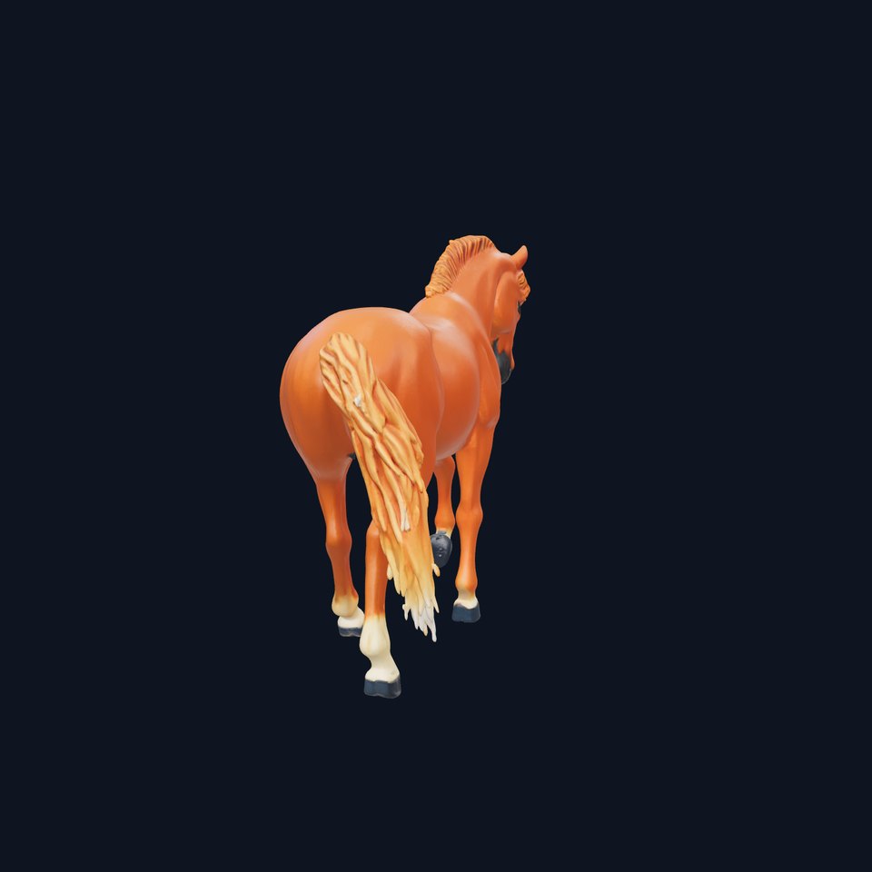 Realistic Horse Sculpture 3D model pack