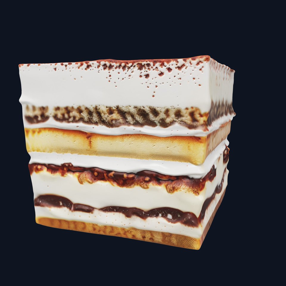 Classic Italian Tiramisu Dessert model pack viewer poster
