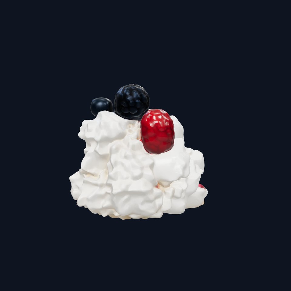 Rustic Eton Mess Dessert Model Pack