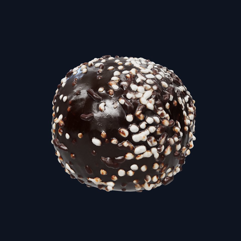 Brigadeiro Chocolate Truffle Ball model pack