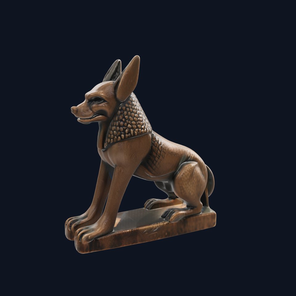 Anubis Statue Miniature Sculpture model pack