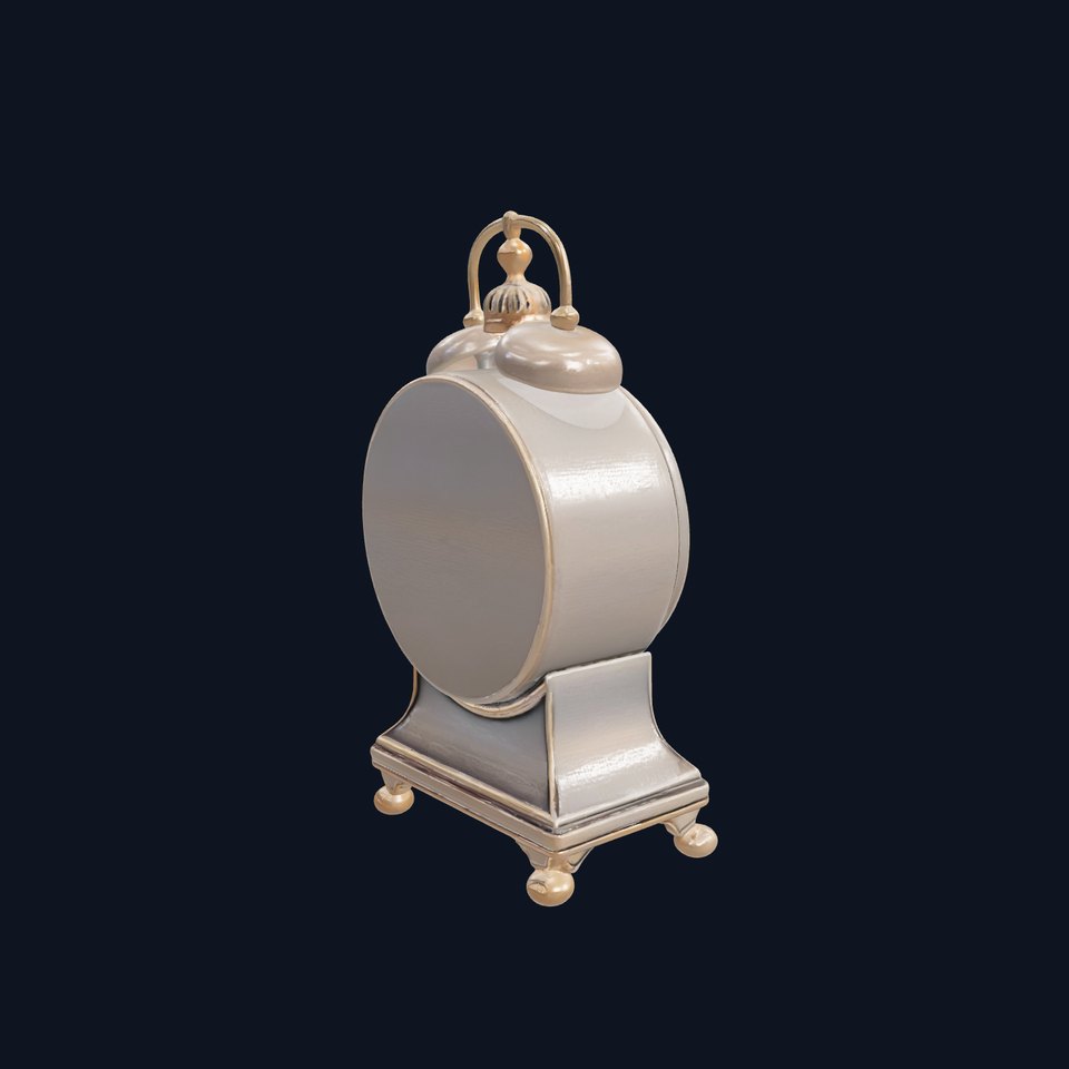 Vintage Ornate Antique Clock model pack