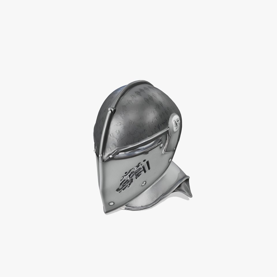 Gothic Knight Armor Matte Steel model pack