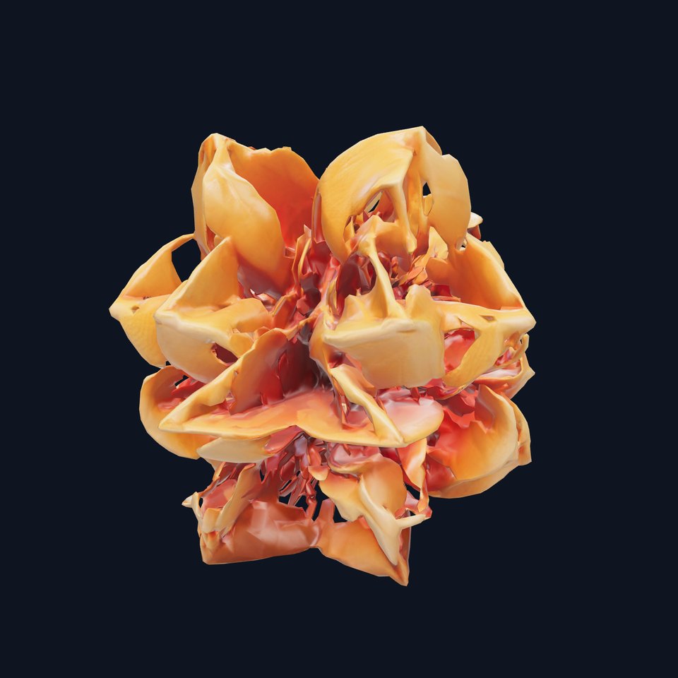 Origami Flower Sculpture model pack