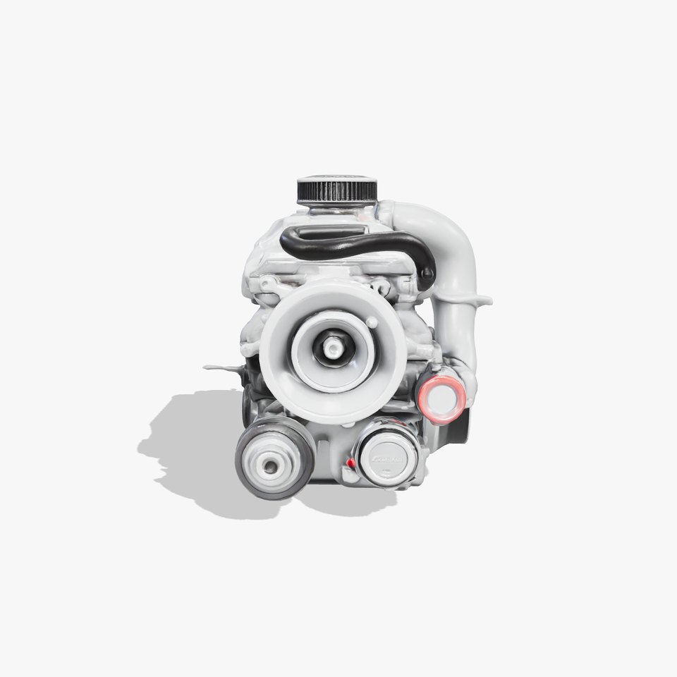 Turbocharged Inline-4 Engine Compact Design model pack