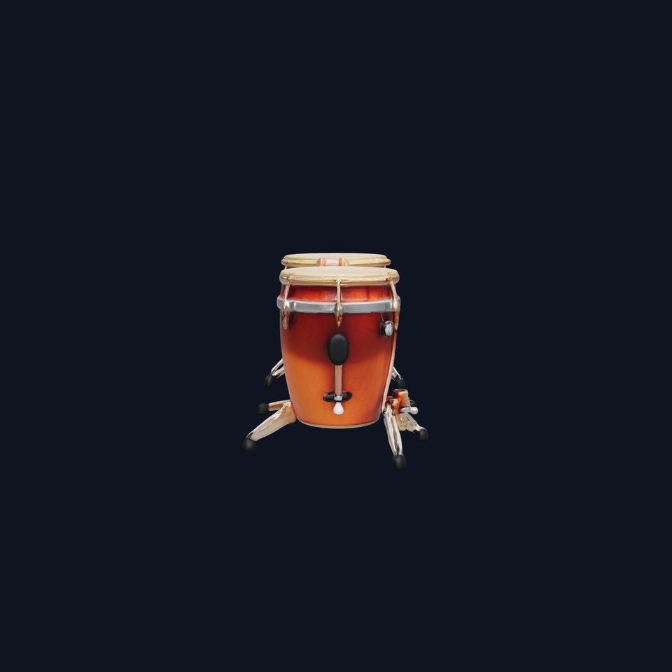 Timpani Drums with Copper Bowls Model Pack