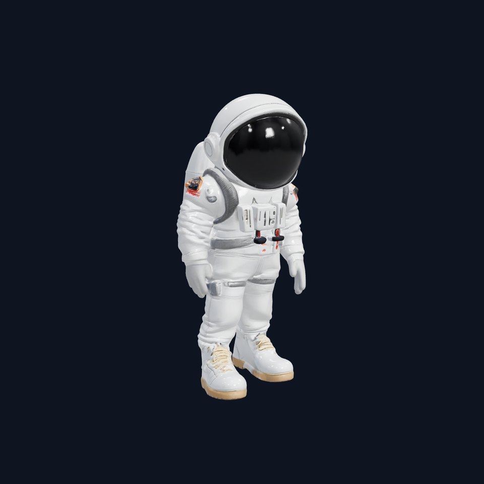Astronaut with Modular Helmet and Lunar Boots model pack