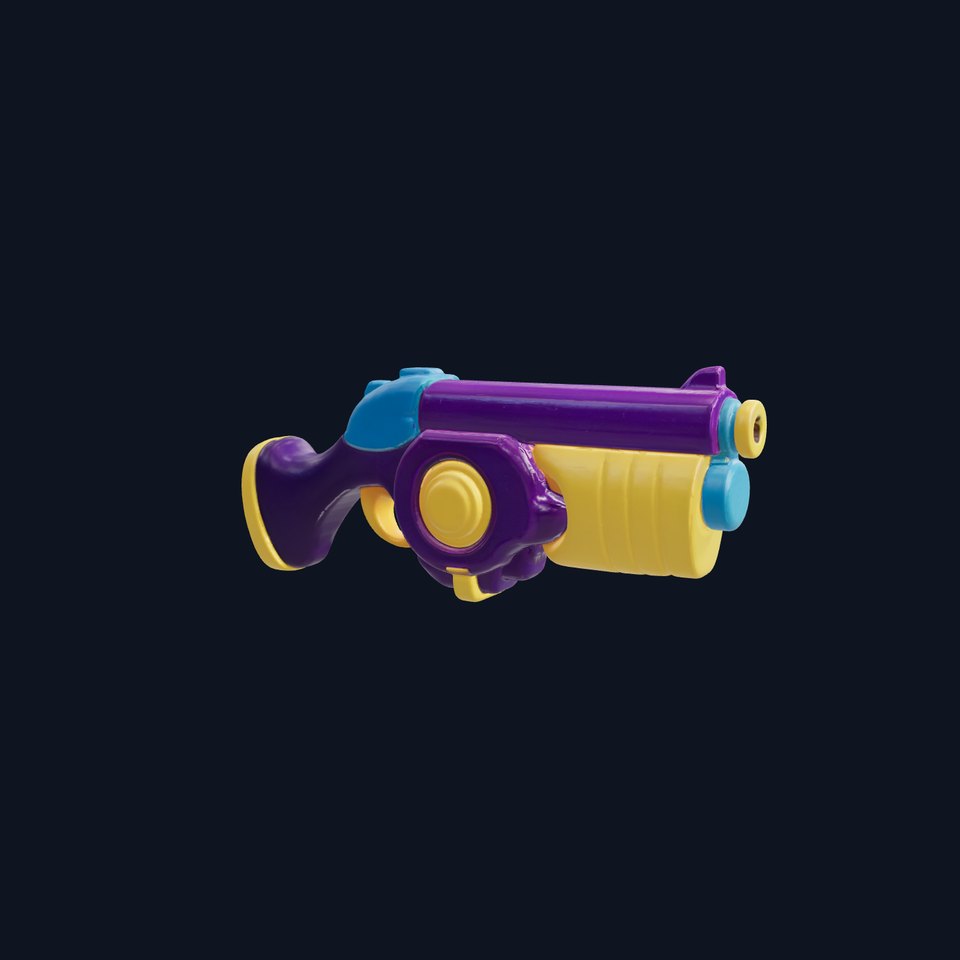 Cartoon Toy Revolver model pack