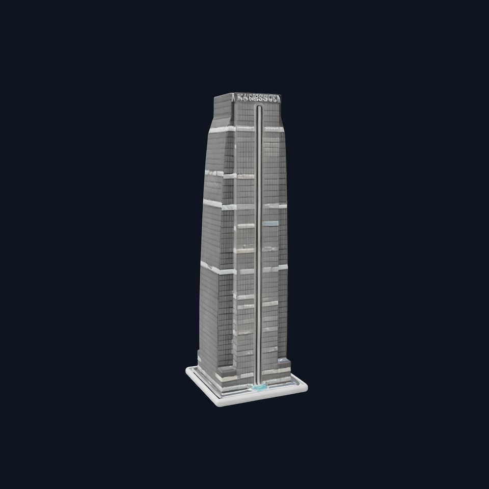 Futuristic Skyscraper with Neon Accents model pack