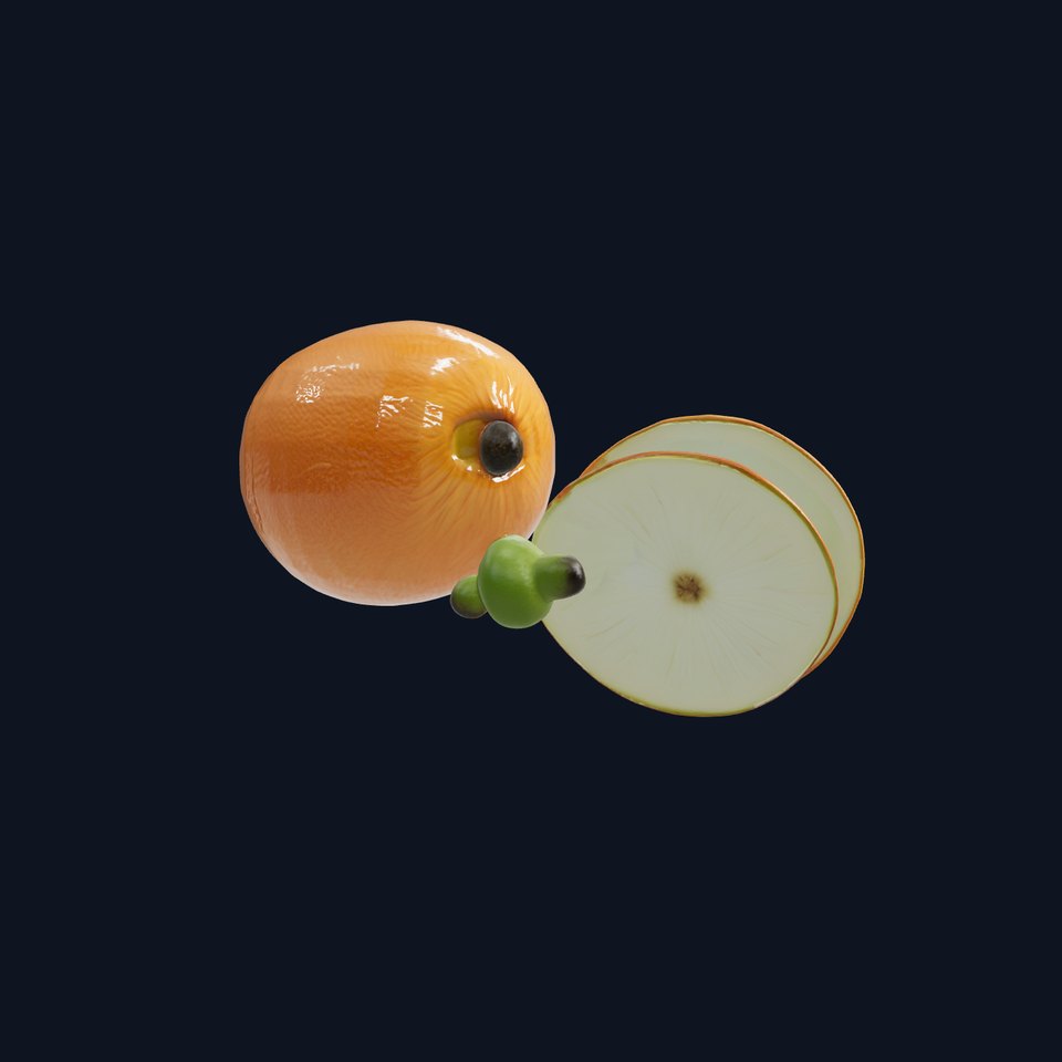 Kiwi Fruit High-Detail 3D Model Pack