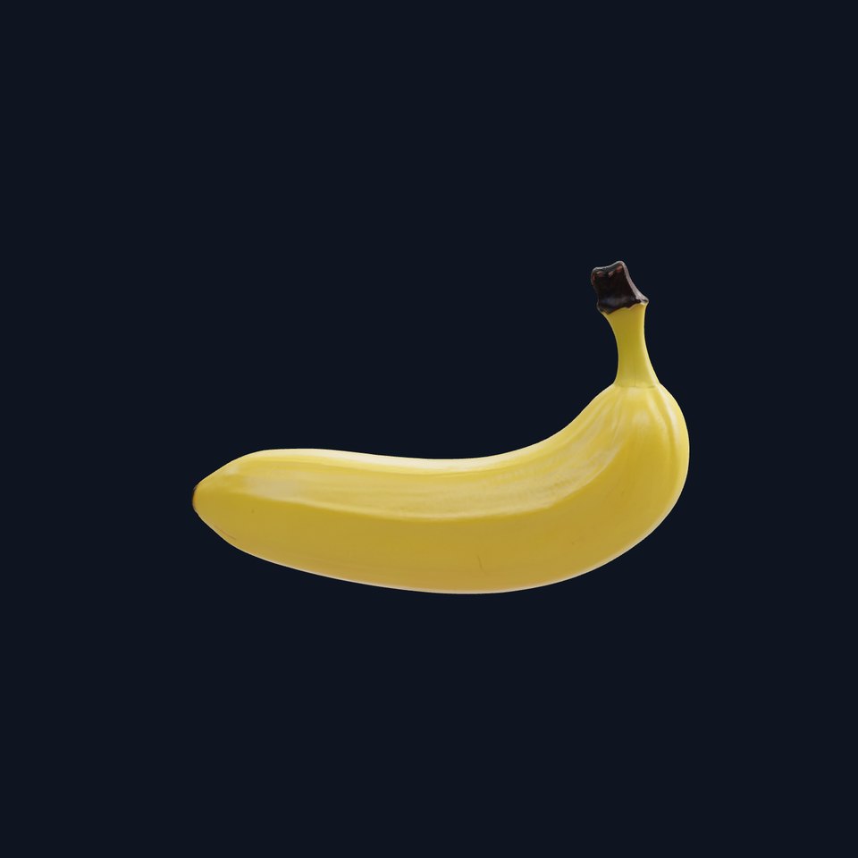 Realistic Curved Banana Model Pack