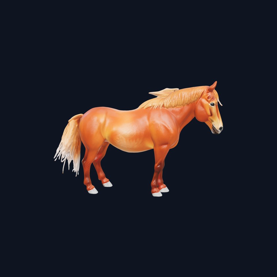 Chestnut Horse Equestrian Environment model pack