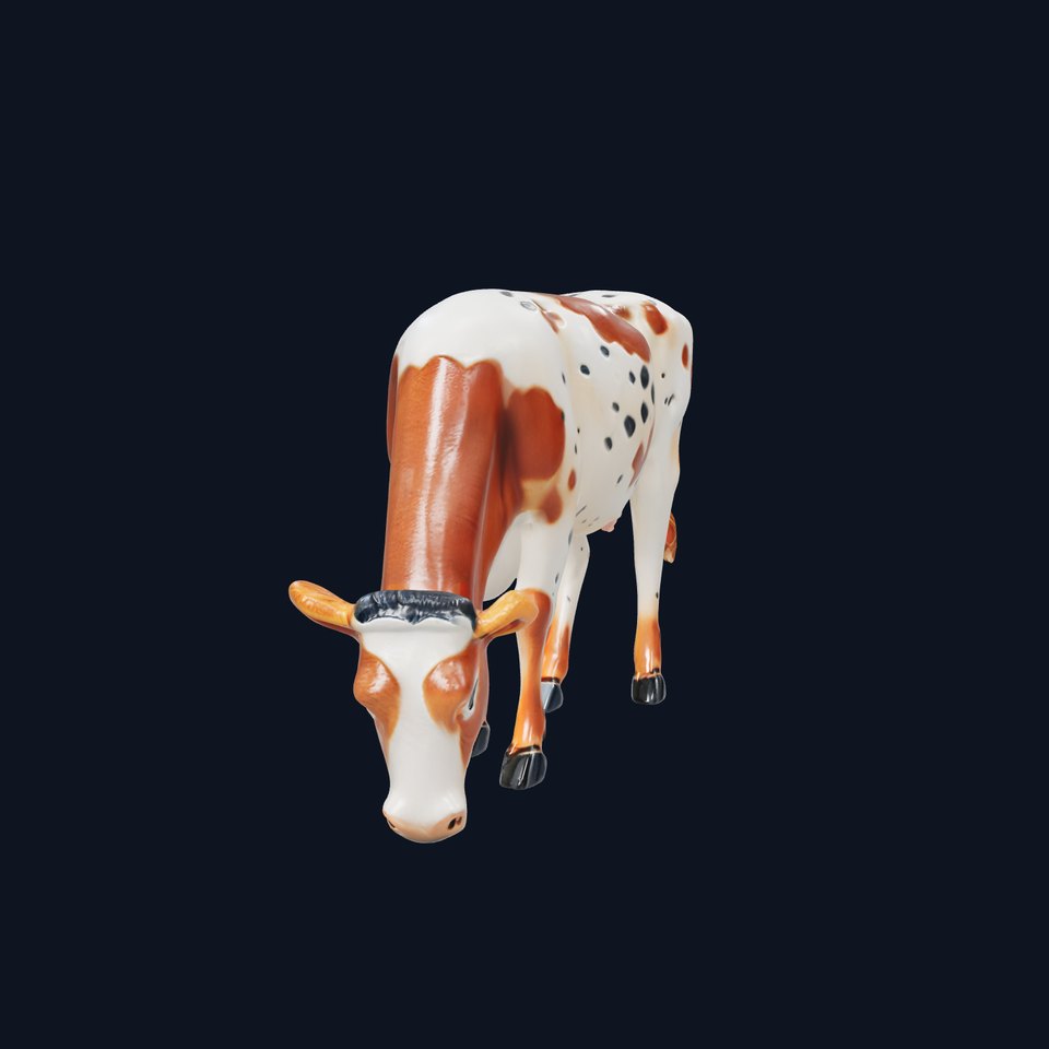Spotted Cow Grazing Animation Farm model pack