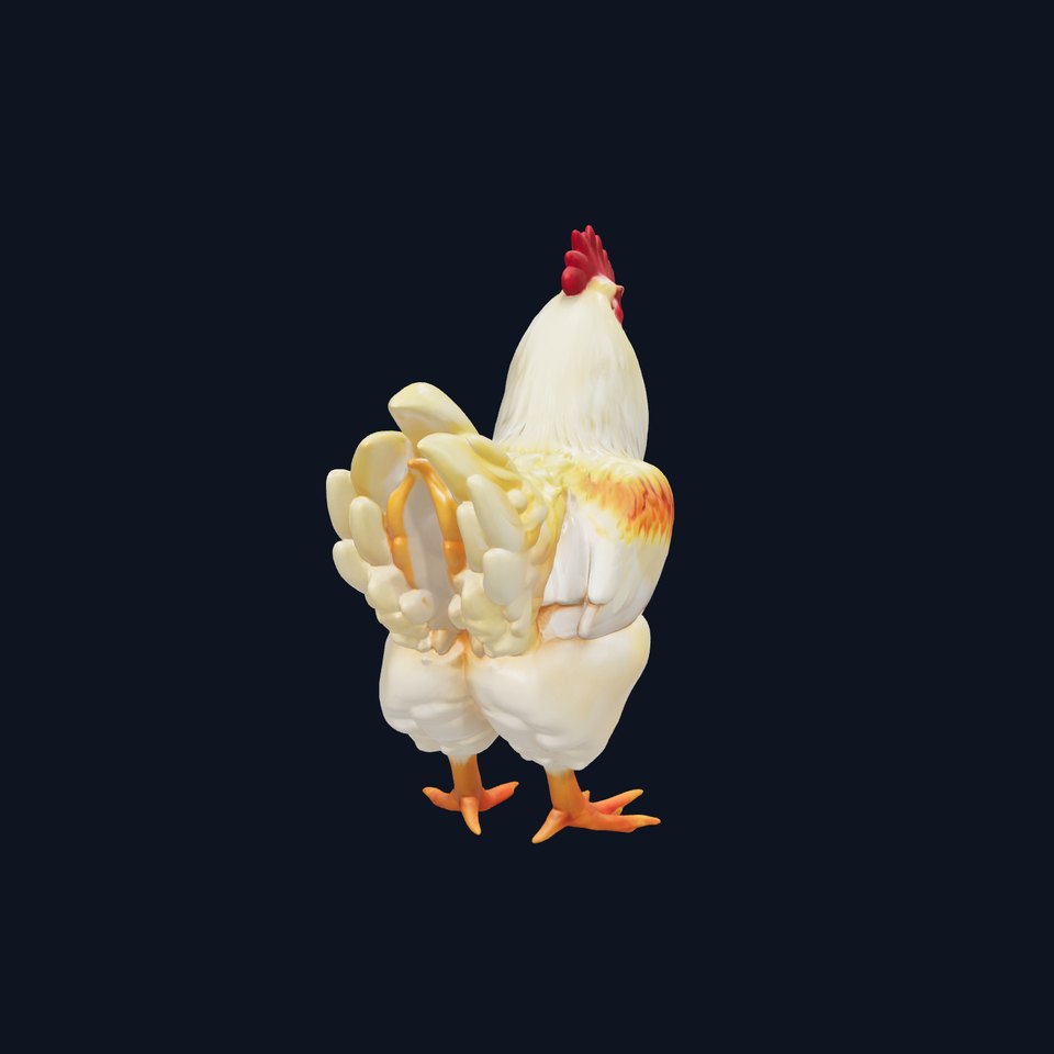 Farmyard Chicken Model Pack with Realistic Feather Details