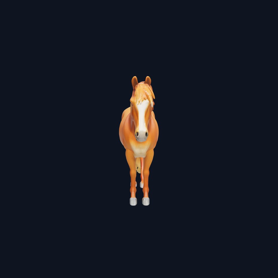 Chestnut Horse Equestrian Environment model pack