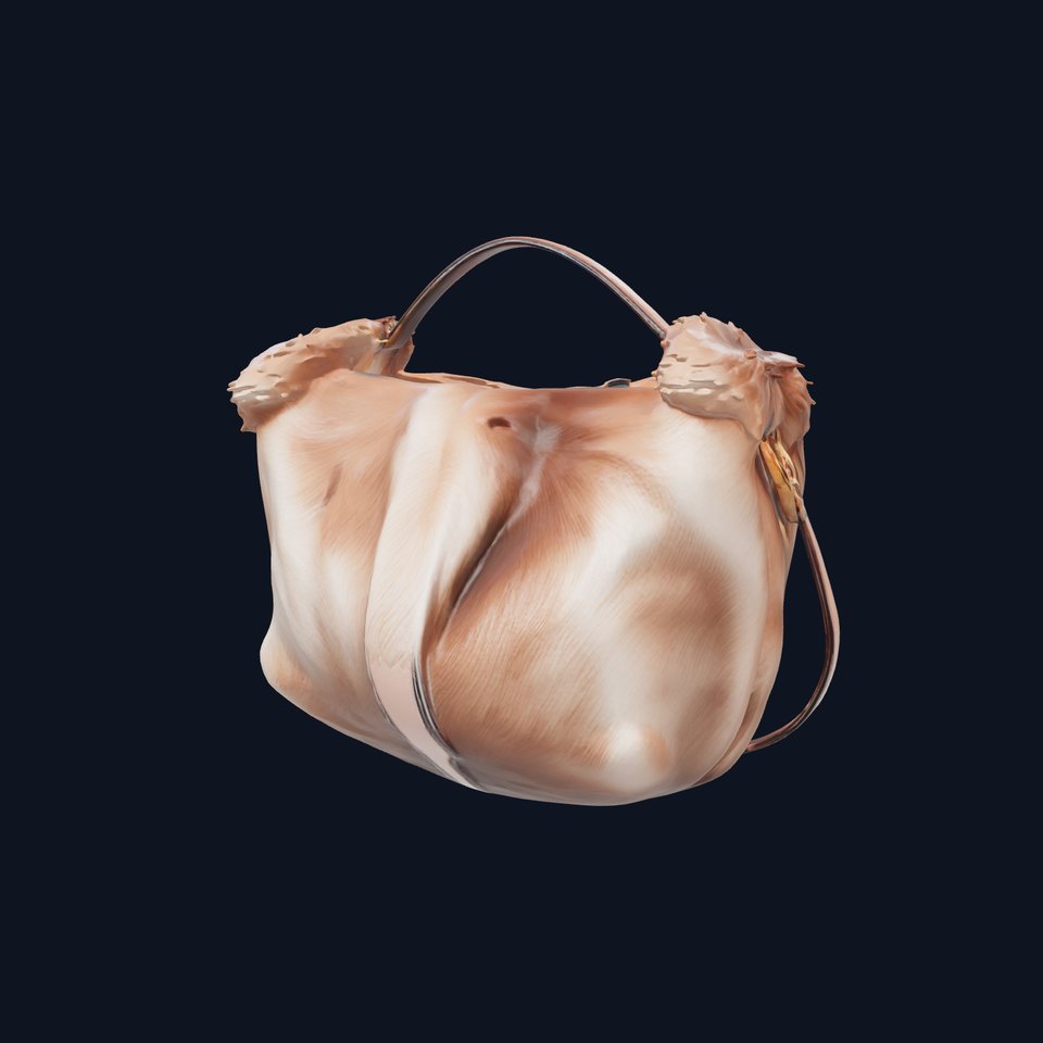 Luxurious Faux Fur Handbag 3D model pack viewer poster