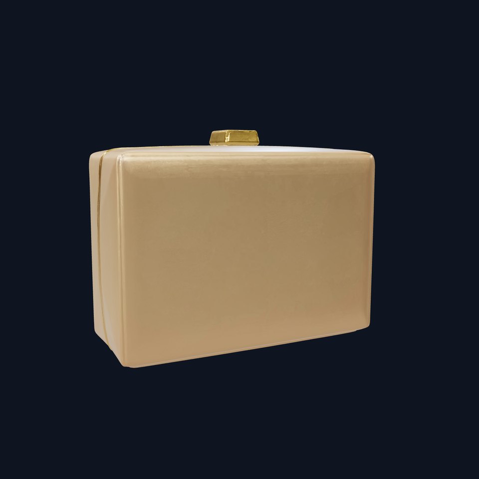 Chic Box Clutch Metallic Geometric model pack viewer poster