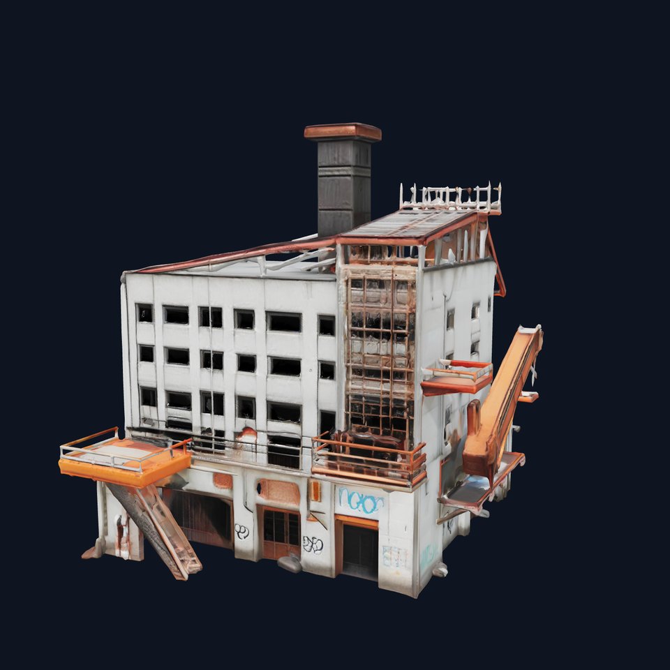 Abandoned Factory Complex Urban Decay model pack
