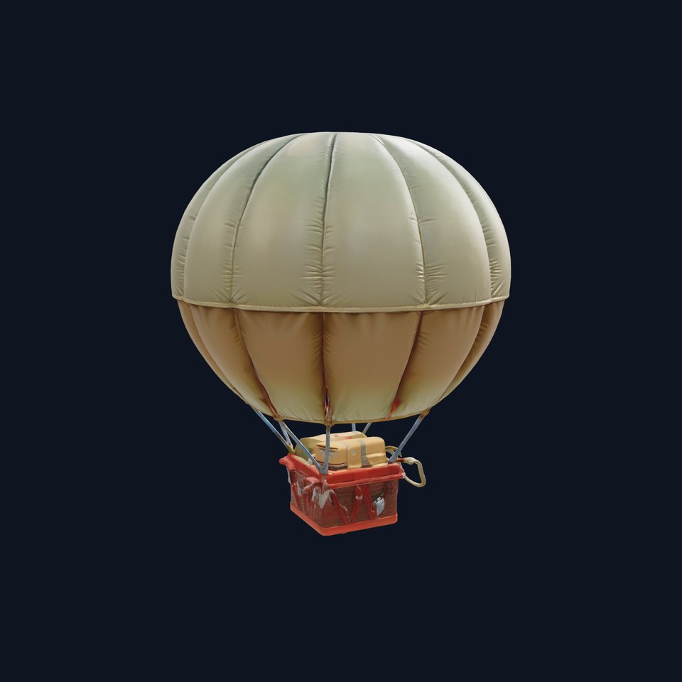 Jungle Expedition Hot Air Balloon model pack