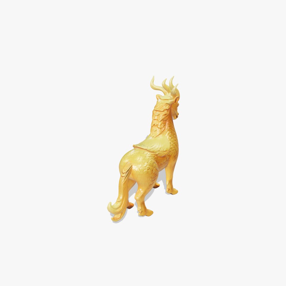 Golden Celestial Kirin Model Pack