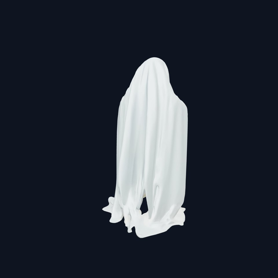 Ethereal Ghost with Flowing Sheet model pack